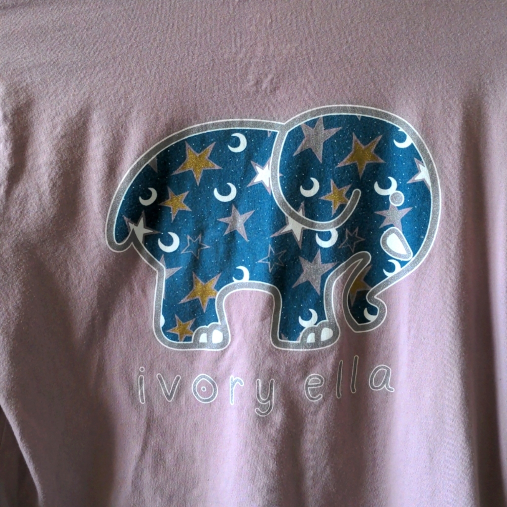 Ivory Ella Purple Long Sleeve Shirt Size XS